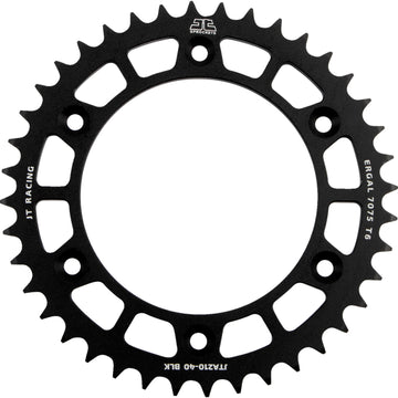 JT SPROCKETS Rear Sprocket - Honda - Black - 40 Tooth JTA210.40BLK by JT Rear Sprockets Aluminum/Alloy