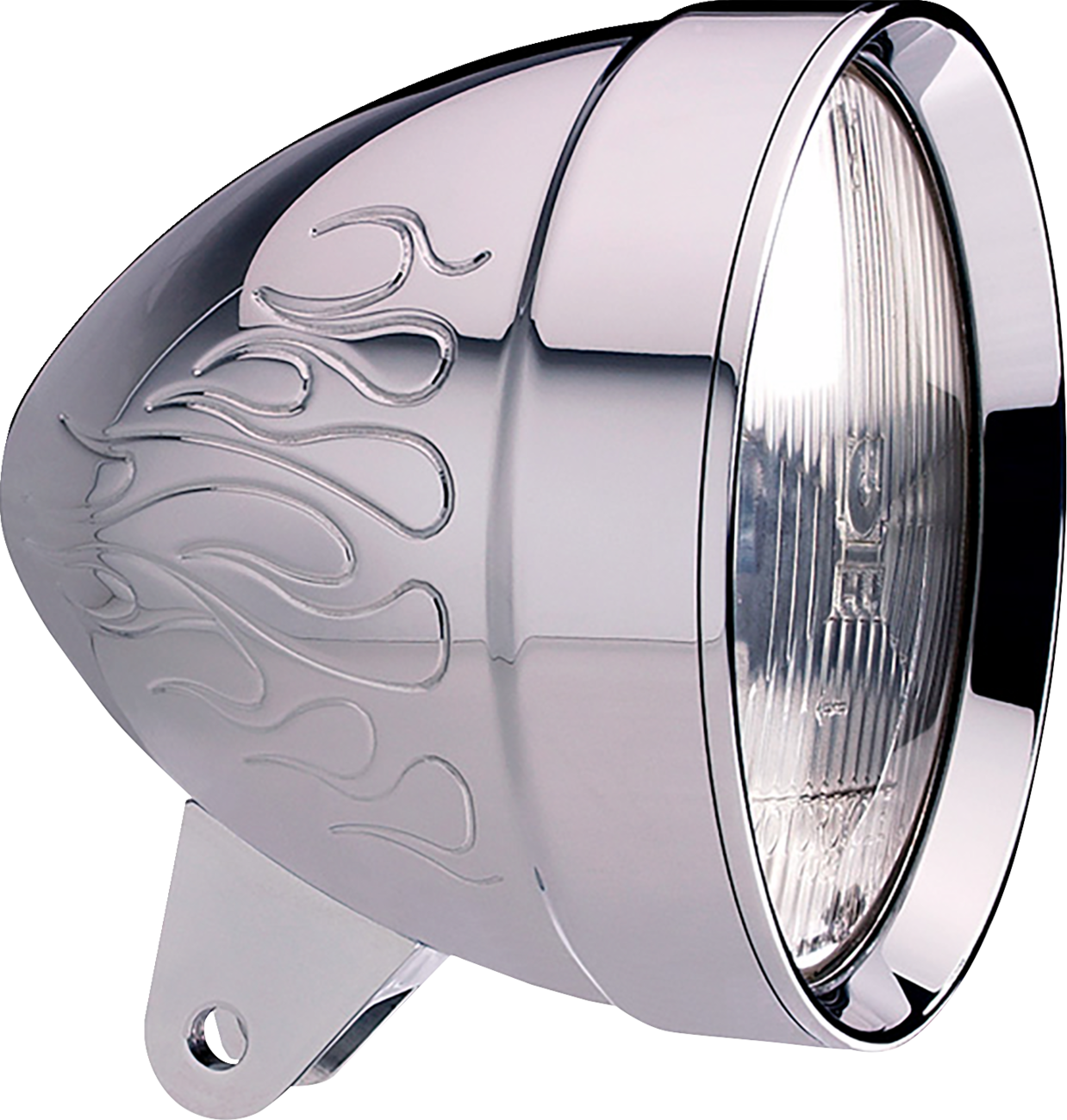 Headwinds Headlight Housing - 5-3/4" - Bradley Flame - Chrome 1-5206CA