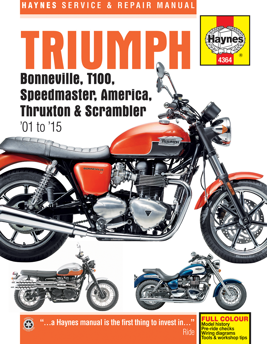 Haynes Manual - Triumph - Bonneville '01-'15 M4364