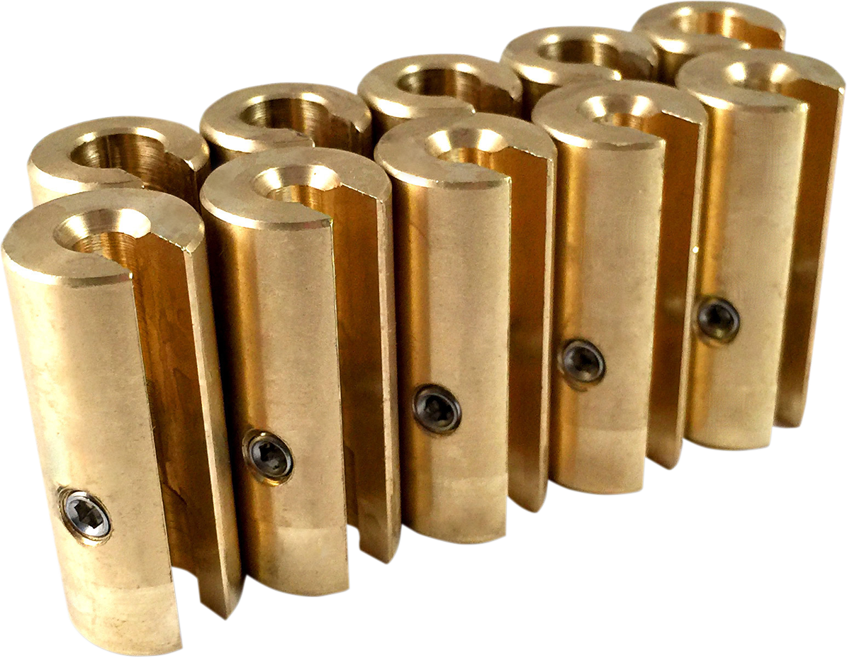 NO-MAR Wheel Weights - 1-1/2 oz - Brass - 10 Pack WT-SPK10BR-150