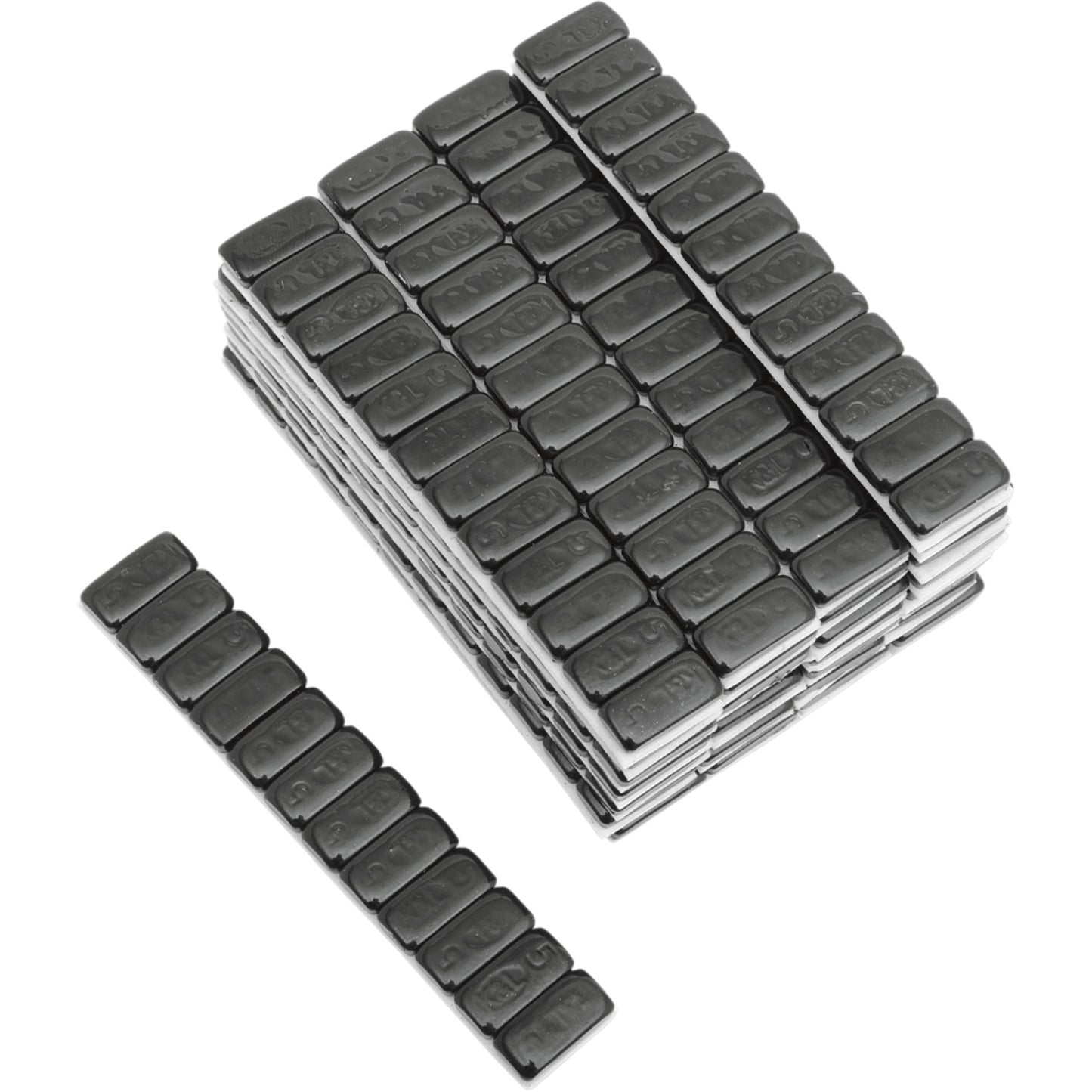 K&L Supply Wheel Weights - Rectangle - Adhesive Stick-On - Black - 360 Pack 32-8090 | Tire Mounting & Balancing Products
