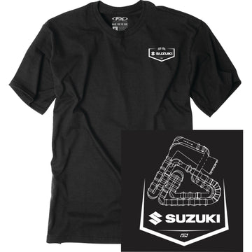 FACTORY EFFEX Suzuki Track T-Shirt - Black - Large 28-87404
