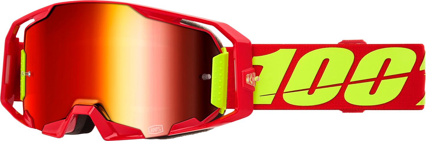 100% ARmatic Goggle - Red - Red Mirror Lens 50060-00005