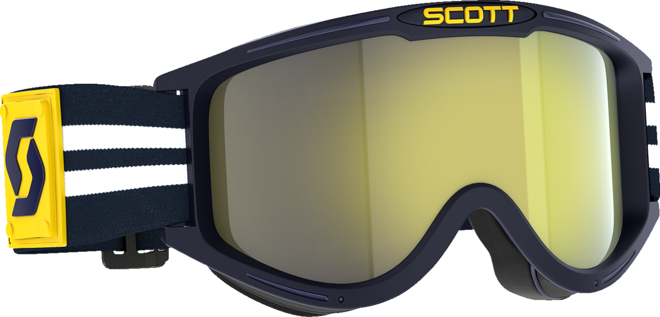 Scott 89X Era Goggle - Blue/White - Yellow Chrome Lens 411703-1006179