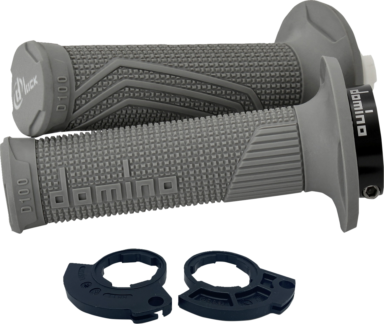 DOMINO D100 D-Lock Grips - Single Cable - Gray D10046C5200H7-0