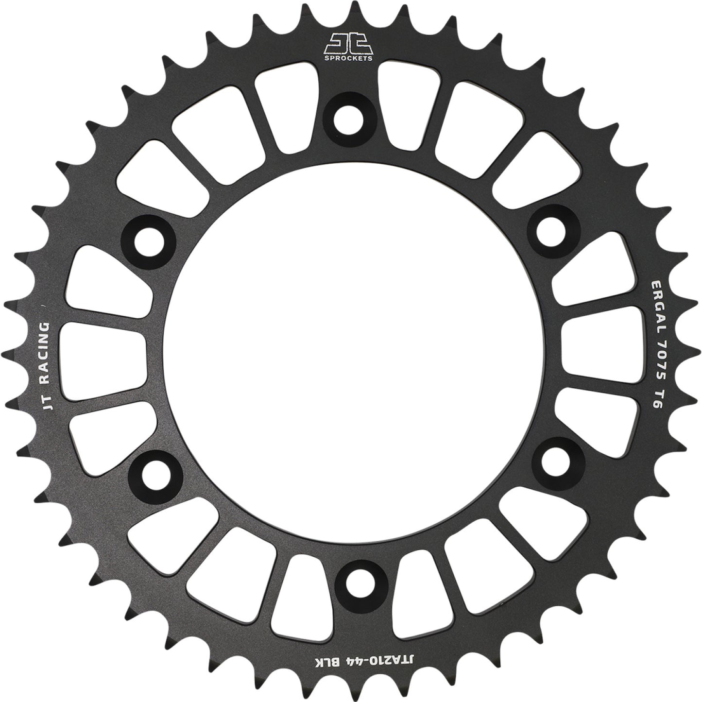 JT SPROCKETS Rear Sprocket - Honda - Black - 44 Tooth JTA210.44BLK by JT Rear Sprockets Aluminum/Alloy