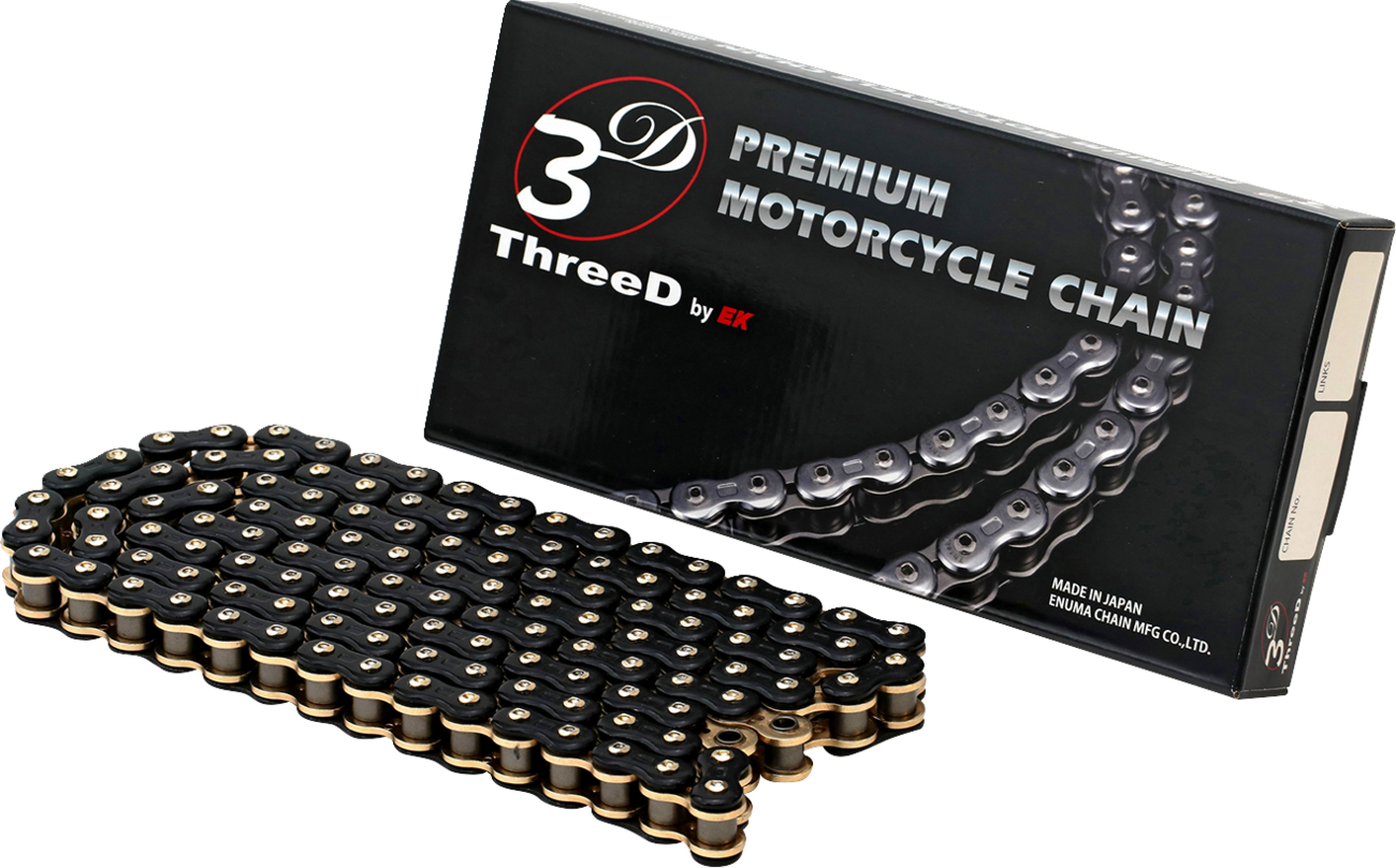 EK 520 L3D - Drive Chain - 120 Links - Black/Gold 520L3D-120KG