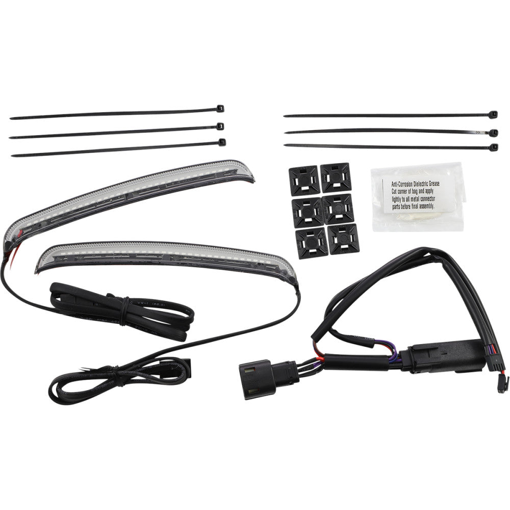 CIRO Bag Blades? - Red Turn Signals - Smoke Lens 40042