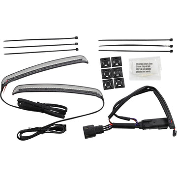 CIRO Bag Blades? - Red Turn Signals - Smoke Lens 40042