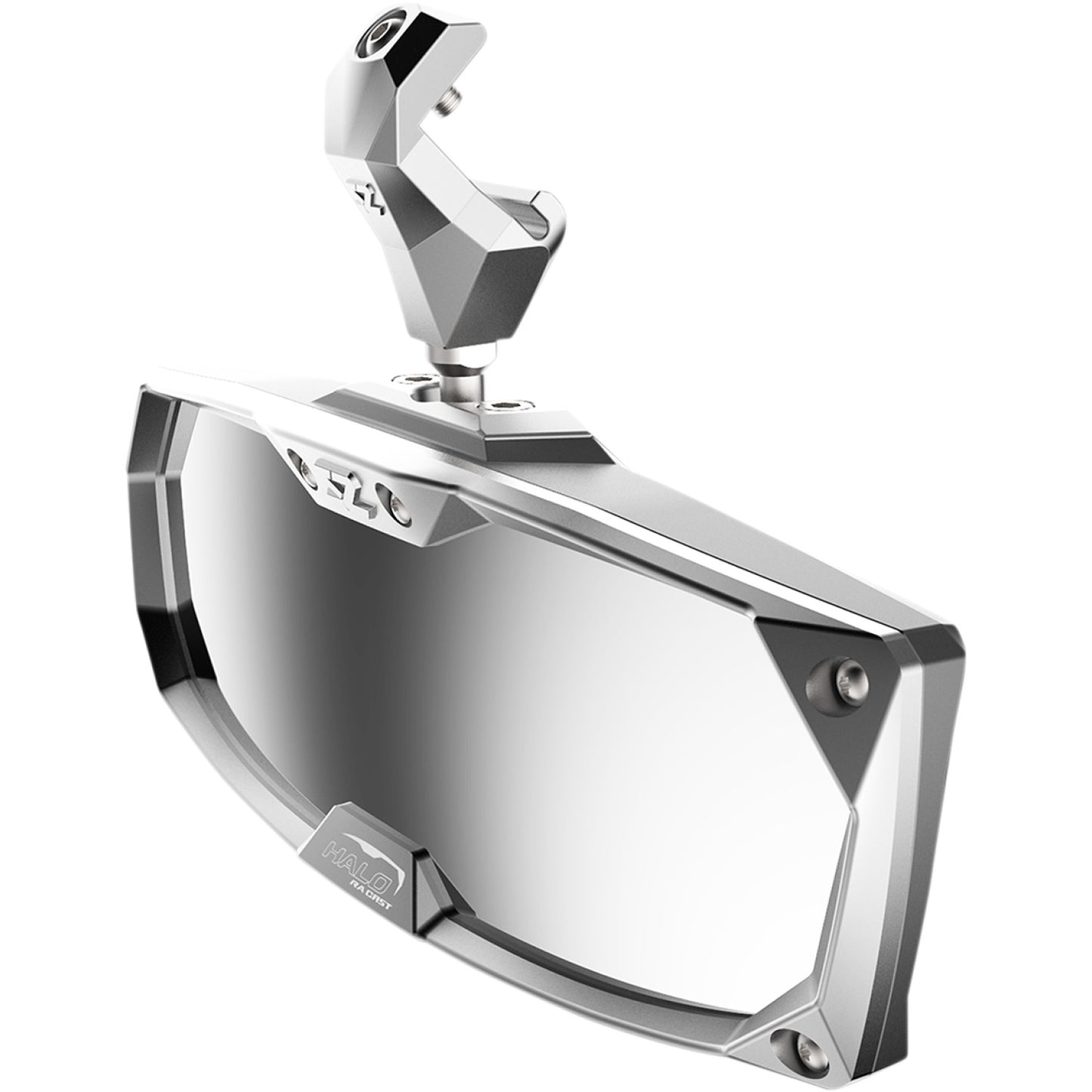 SEIZMIK Mirror - Halo R - Rear View - Rectangle - Silver - Polaris Pro-Fit Ranger 56-18026