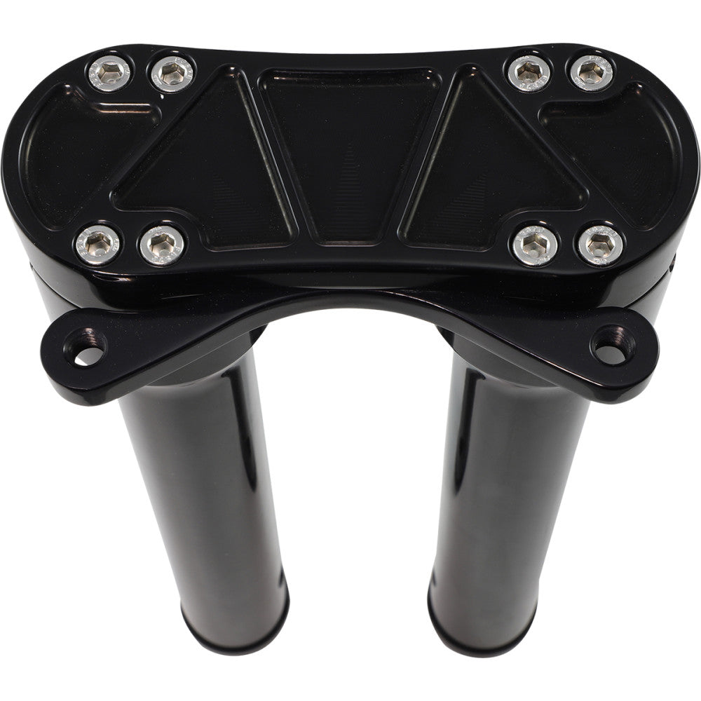 ACCUTRONIX Bandit Risers - Threaded - 12" - Gauge Mount - Black HR2212-MB