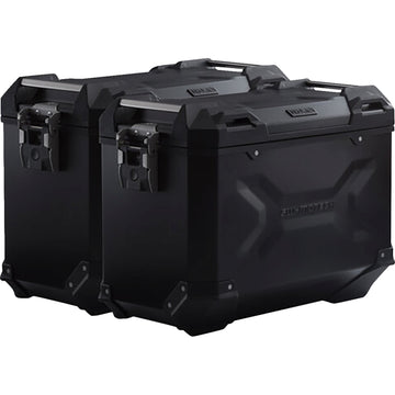 SW-Motech TRAX ADV Aluminum Case System - Black - BMW F 650 GS/G 650 GS '99-'15 KFT.07.094.70100/B | Luggage Group