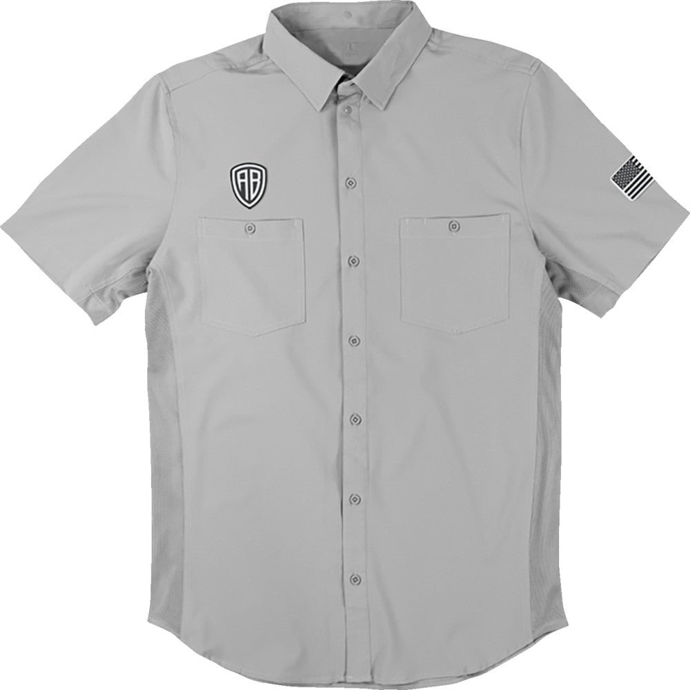 AMERICAN BIKER Let's Ride Vented Shirt - Gray/Black - 4XL ABBLETSRIDE16ST26GY4
