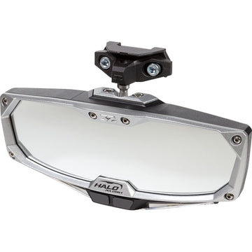 SEIZMIK Mirror - Halo R - Rear View w/LED Cabin Light - Rectangle - Black w/Silver Bezel 56-18001