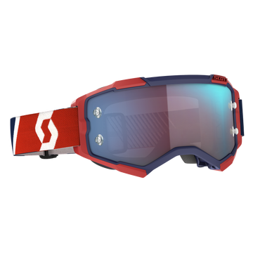 Fury Goggle Red/Blue Blue Chrome Works Lens