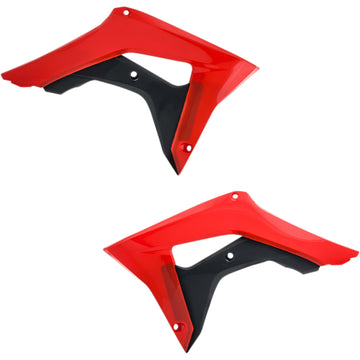 Acerbis Radiator Shrouds - Red/Black 2630661018