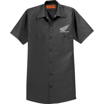 Honda Apparel Honda Work Shirt - Charcoal - 3XL NP21S-M3024-3X | Shirts Mens