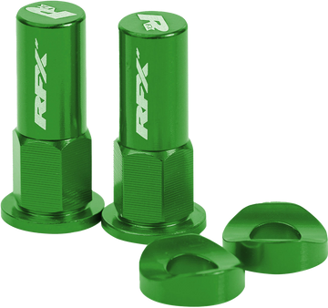 Rim Lock Nuts & Washers 2pcs Green