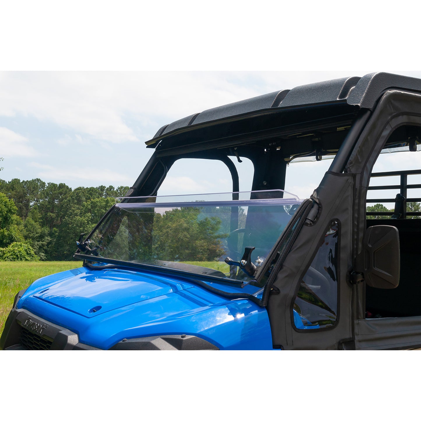 SEIZMIK Folding Windshield - Hard Coated Polycarbonate - Mule 50-26095KIT