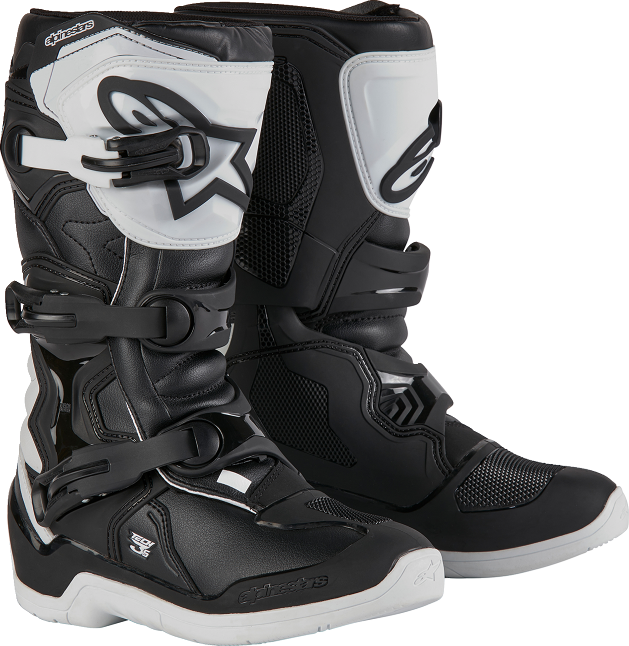 ALPINESTARS Youth Tech3S Boots - Black/White - US 3 / EU 35.5 2014024-21-3