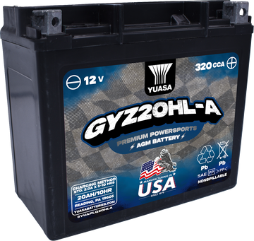 YUASA AGM Battery - GYZ20HL-A YUAM720GHLA