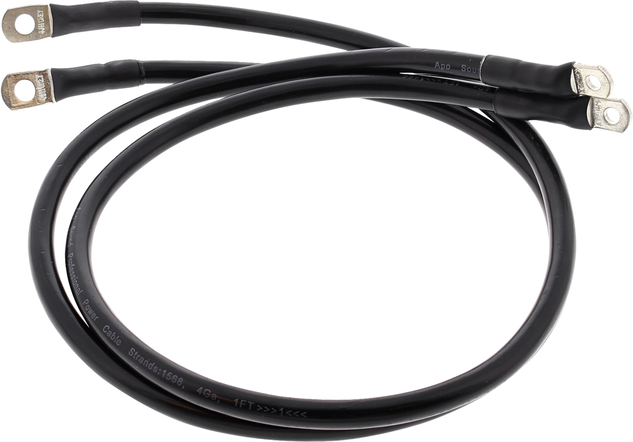 ALL BALLS Battery Cable Kit - Black 79-3008-1
