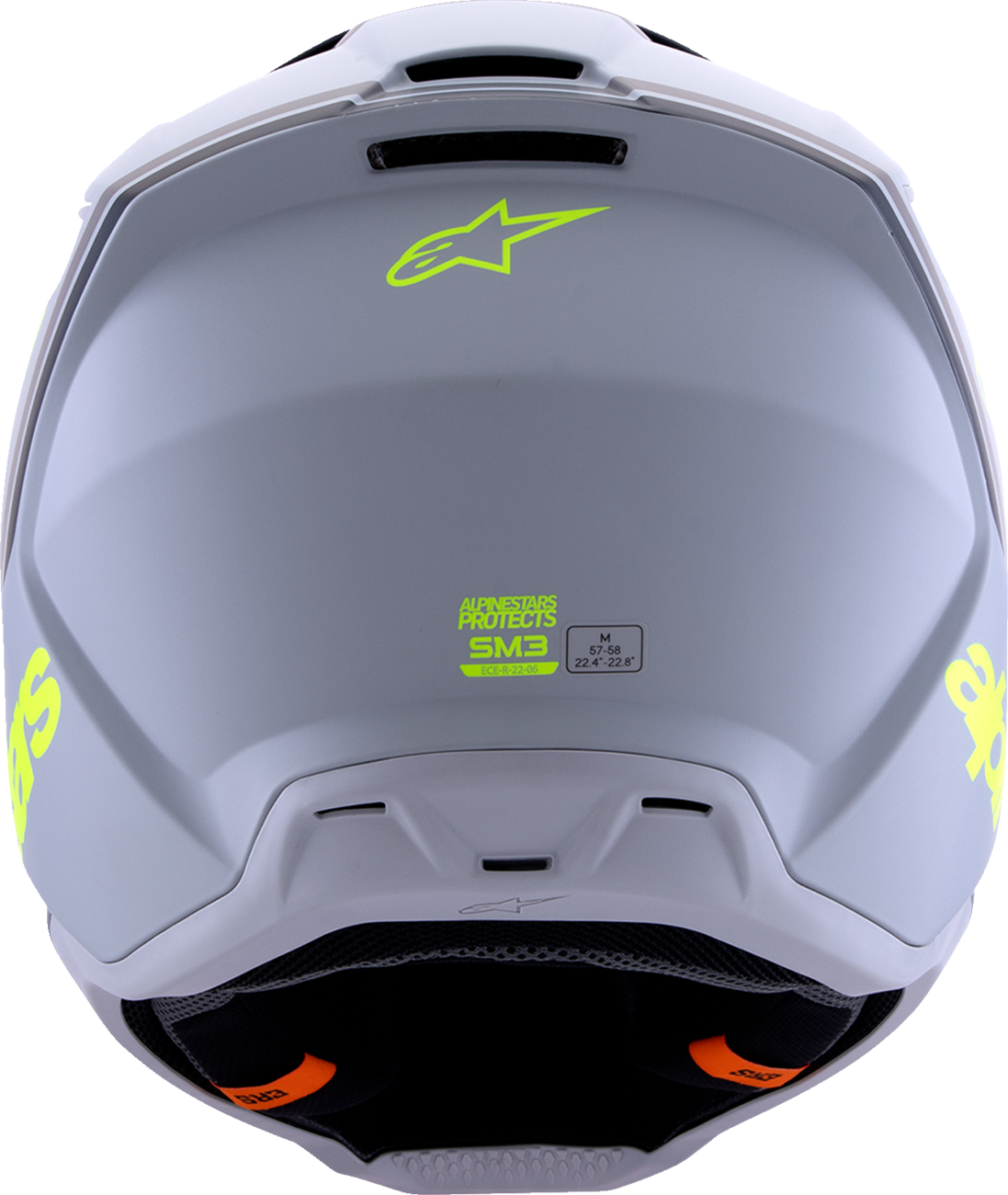 ALPINESTARS SM3 Helmet - Radium - Matte Gray/Black/Yellow Fluo - XS 8300826-9510-XS