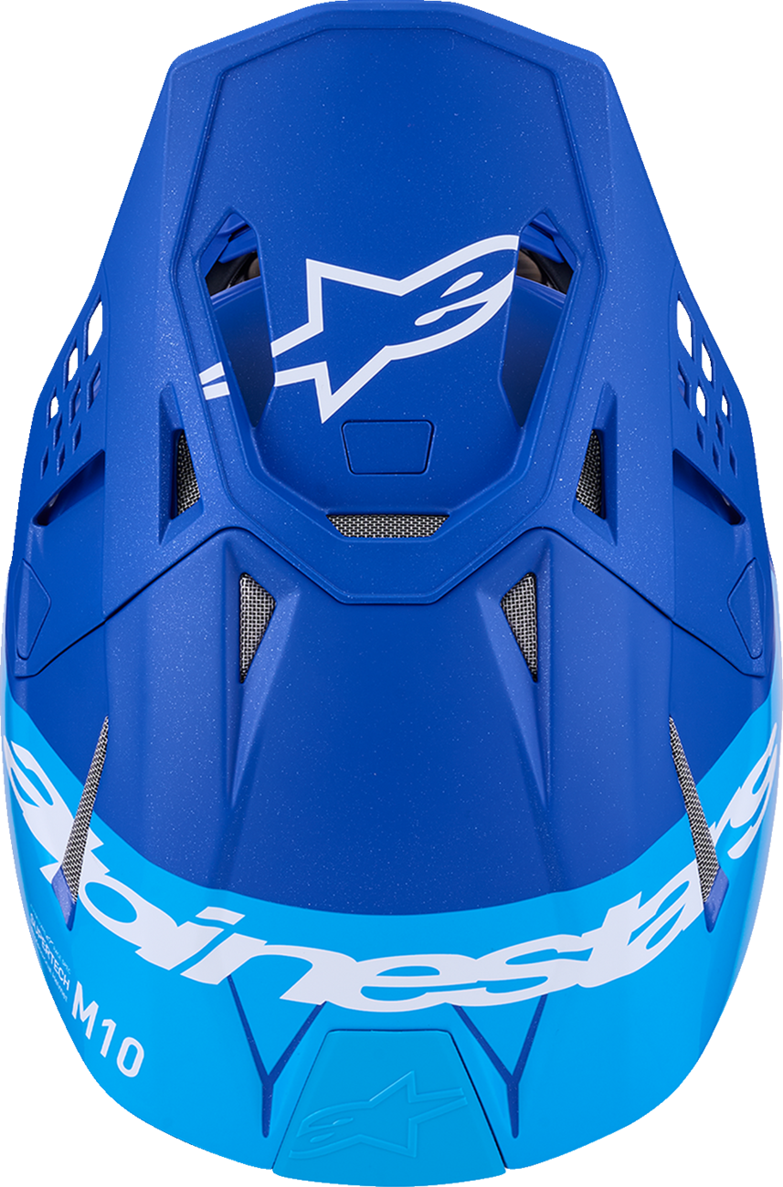 ALPINESTARS Supertech M10 Helmet - Flood - MIPS® - Blue/Black Carbon - XL 8301023-7282-XL