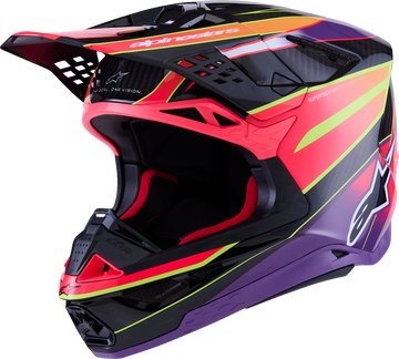 ALPINESTARS Supertech M10 Helmet - MIPS® - Era - Gloss Pink/Violet/Yellow Fluo - 2XL 8301223-3145-XXL