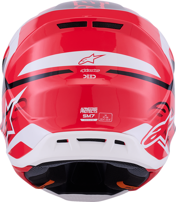 ALPINESTARS SM7 Helmet - Deed - Gloss Red/Black/White - XL 8302426-3139-XL