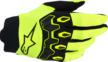 ALPINESTARS Youth Full Bore V2 Gloves - Fluo Yellow/Black - 3XS 3540226-551-3XS