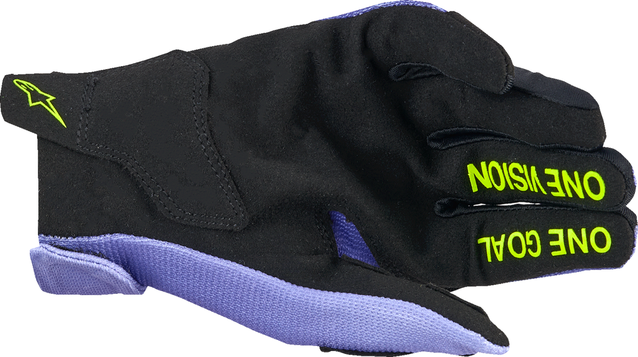 ALPINESTARS Youth Radar Gloves - Purple/Fluo Yellow - XS 3541824-3175-XS