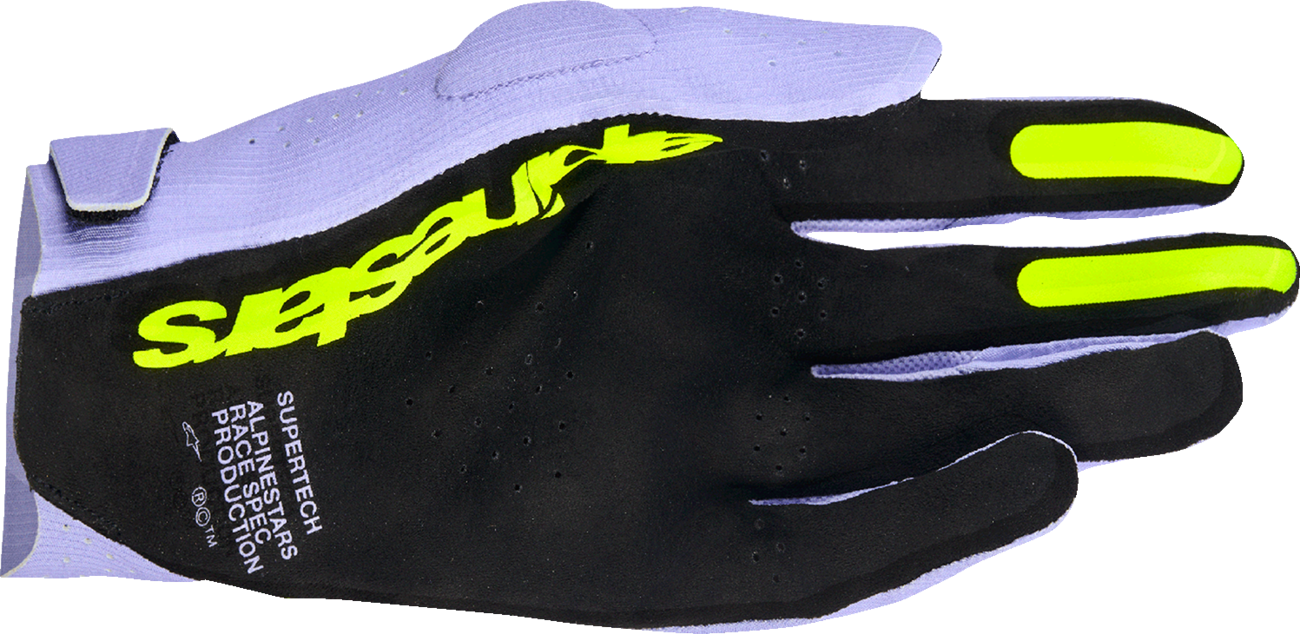 ALPINESTARS Supertech MX Gloves - Lavender/Violet/Fluo Yellow - XL 3560526-3151-XL