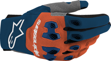 ALPINESTARS Pro-Dura Gloves - Navy/Hot Orange/White - Large 3560425-7162-L
