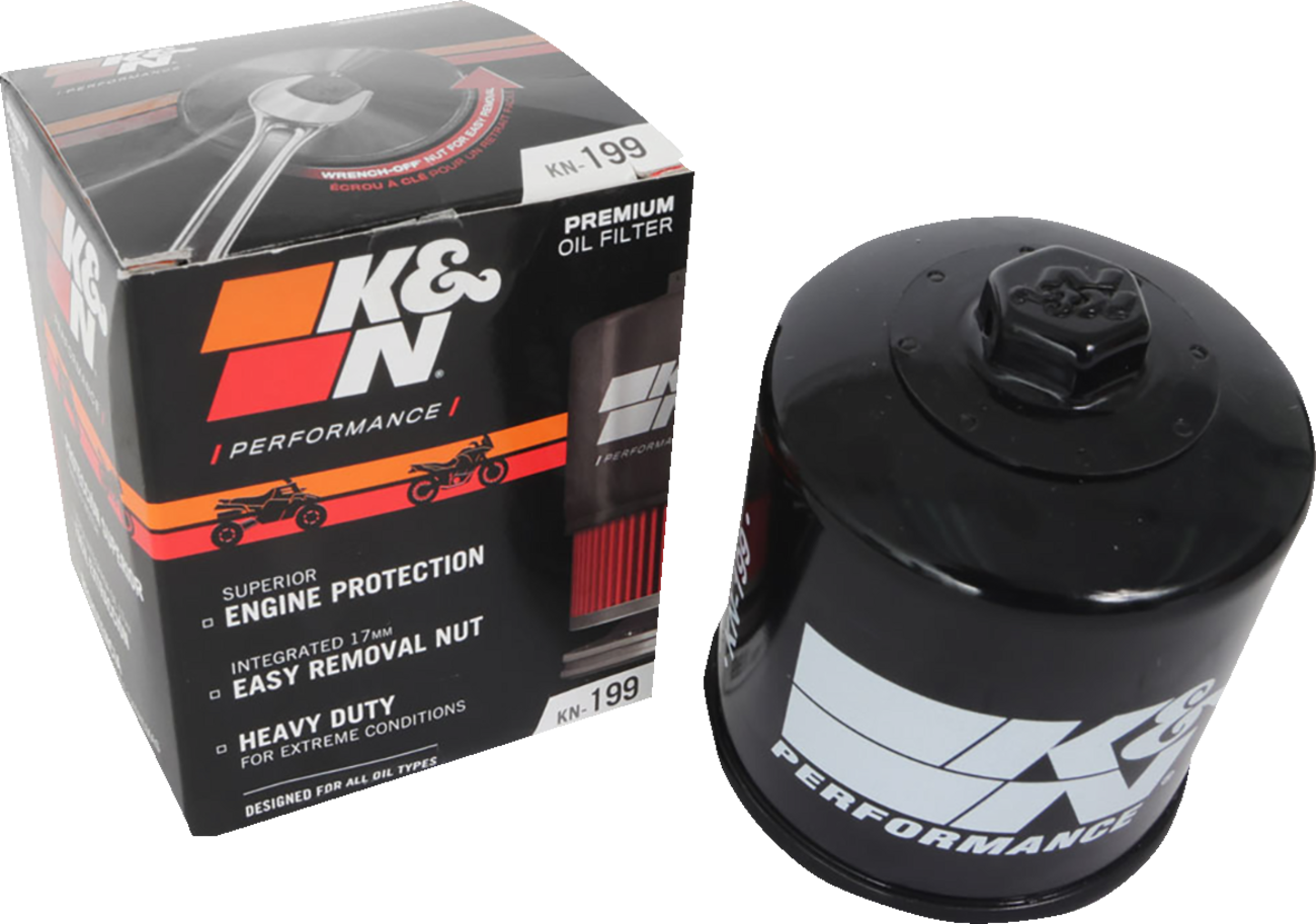 K & N Oil Filter - Black - Indian/Polaris KN-199