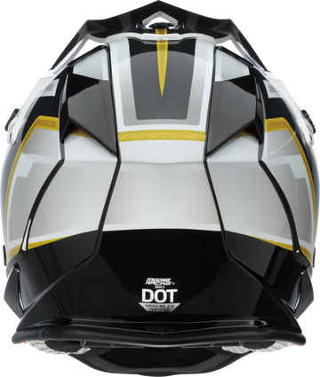 MOOSE OFFROAD MR3 Helmet - F.A.F. - White/Black/Gold - Large 0110-8930