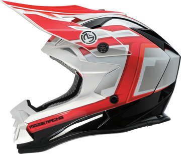MOOSE OFFROAD MR3 Helmet - F.A.F. - White/Black/Red - Large 0110-8935