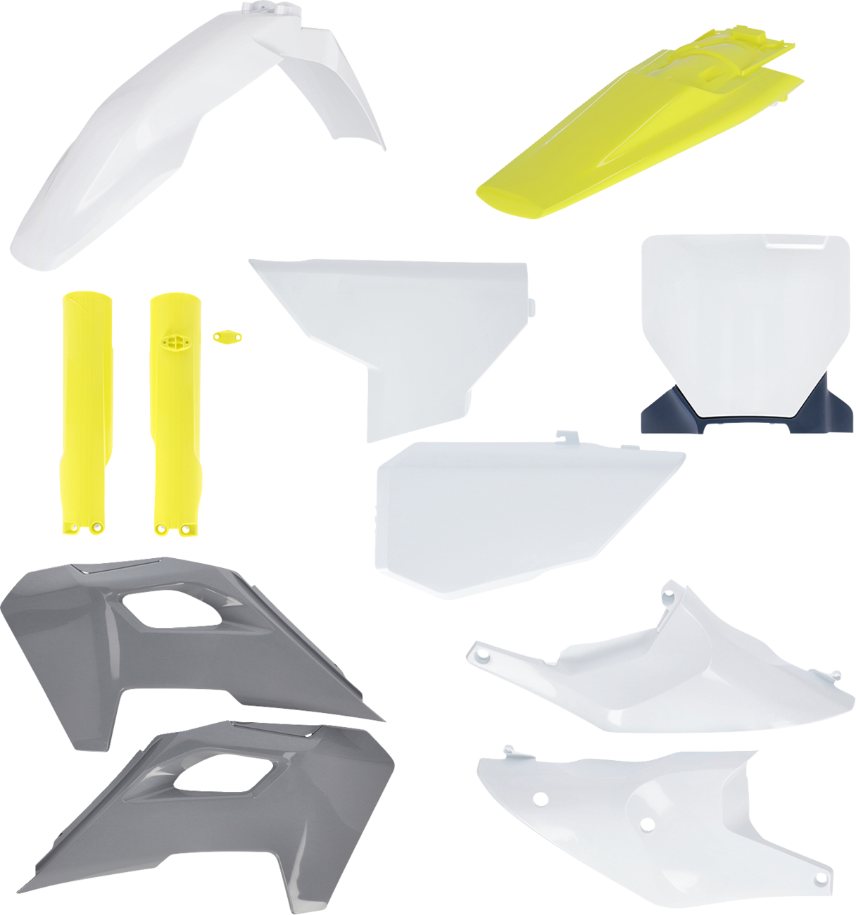 ACERBIS Full Body Kit - '23 OEM White/Yellow/Gray/Black - Husqvarna - FC/FX/TC/TX '23-'24 2986617705
