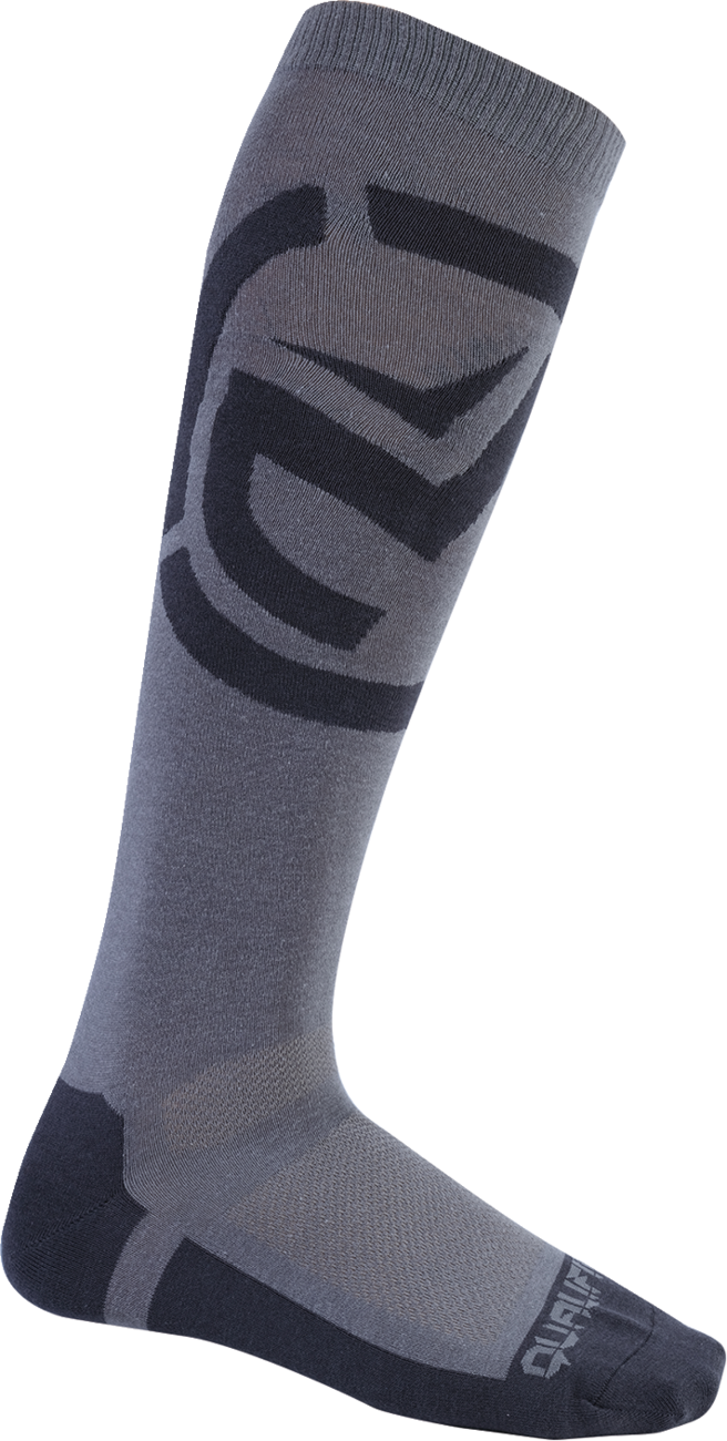 MOOSE OFFROAD Qualifier Socks - Black/Gray - Large/XL 3431-0898