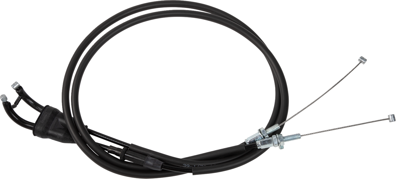 MOOSE OFFROAD Black Vinyl Throttle Cable - Stock Length - Honda CRF 45-1279