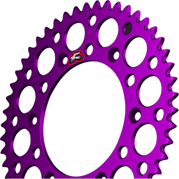 RENTHAL Rear Sprocket - Aluminum - 50 Tooth - Purple - Kawasaki/Suzuki 112U-520-50GEPE