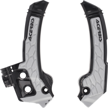 ACERBIS X-Grip Frame Guards - Black/Gray - Husqvarna - FC/FX/TC/TX 2987271001