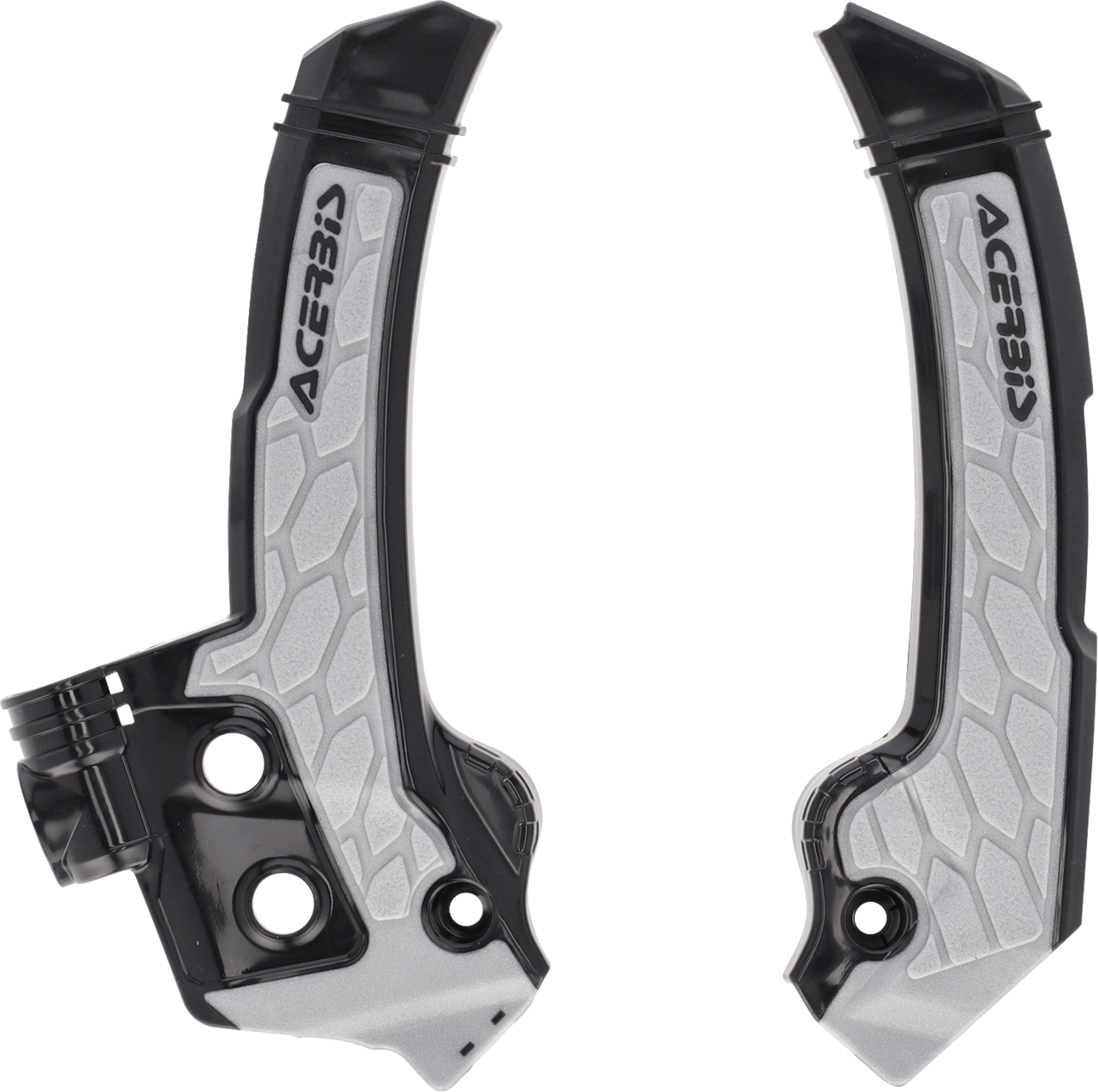 ACERBIS X-Grip Frame Guards - Black/Gray - Husqvarna - FC/FX/TC/TX 2987271001