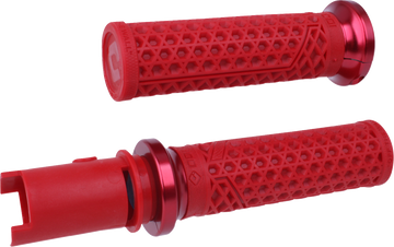 ODI Vans Harley Davidson Grips - CVO Cable - Red/Red V31VHTCR-R