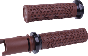 ODI Vans Harley Davidson Grips - CVO Cable - Brown/Black V31VHTCN-B
