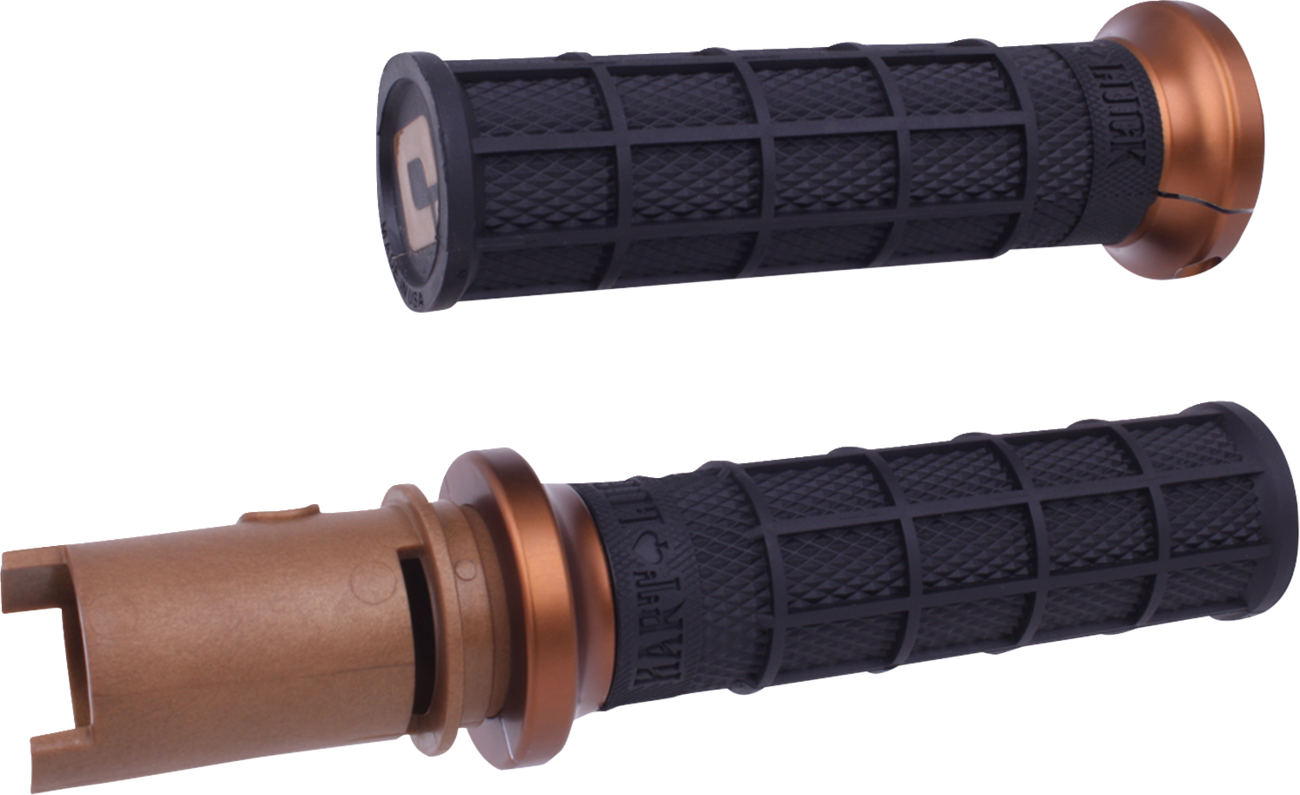 ODI Hart-Luck Signature V-Twin Lock-On™ Grips - CVO - Black/Bronze V31HTC-BZ-Z
