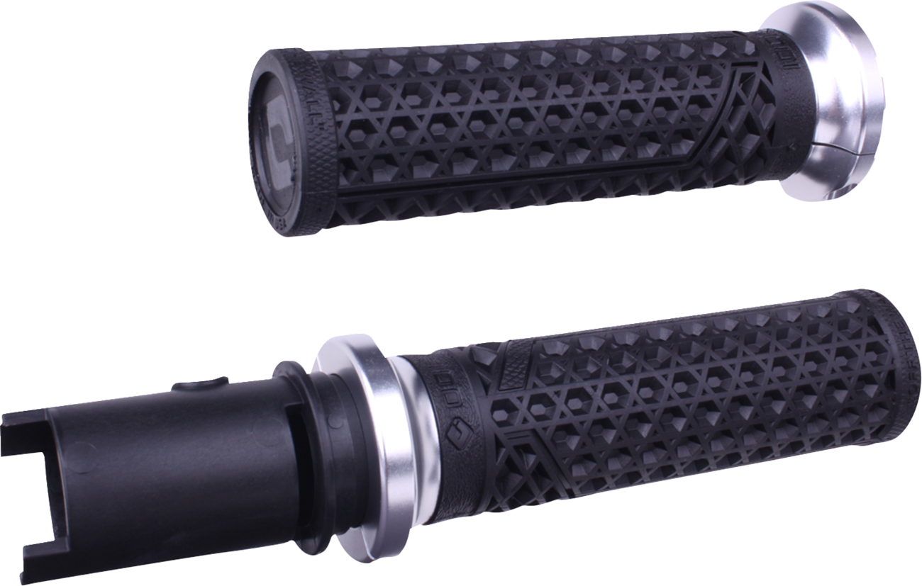 ODI Vans Harley Davidson Grips - CVO Cable - Black/Silver V31VHTCB-S