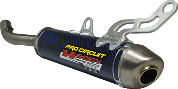 PRO CIRCUIT Ti-2 Silencer - R304 - Titanium Blue/Carbon Fiber - YZ 250 1132425K