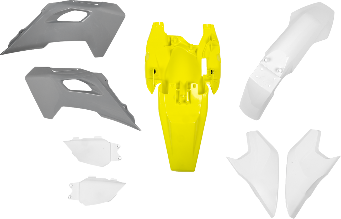 ACERBIS Standard Plastic Kit - '25 OEM Gray/Yellow/White - Husqvarna - TC 65 2987368211