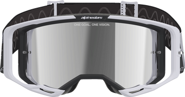 ALPINESTARS GOGGLES Vision 8 Goggle - Lahnd - Iron/Camo - Silver Mirror Lens 5100526-9283